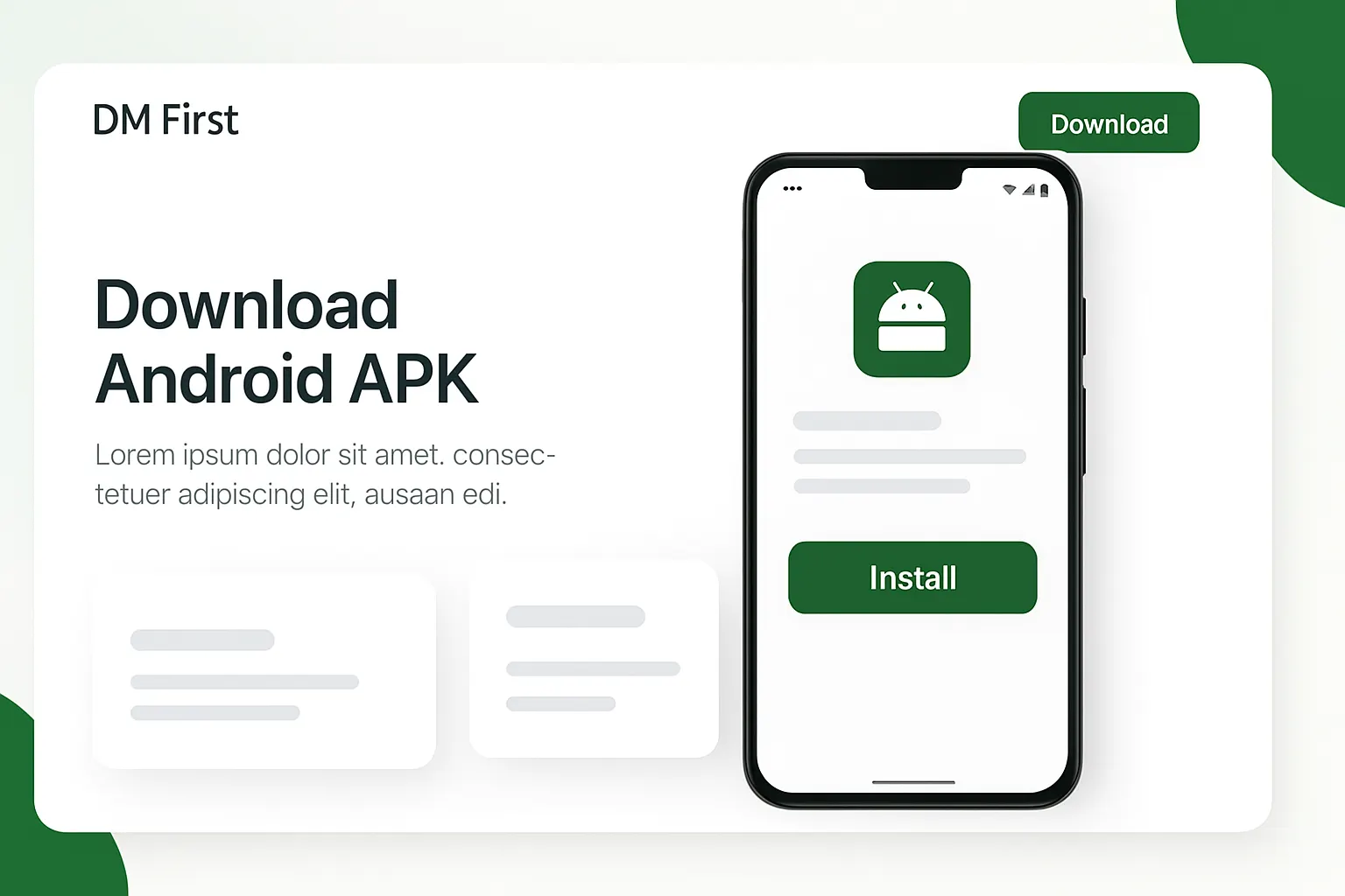 DM First APK preview
